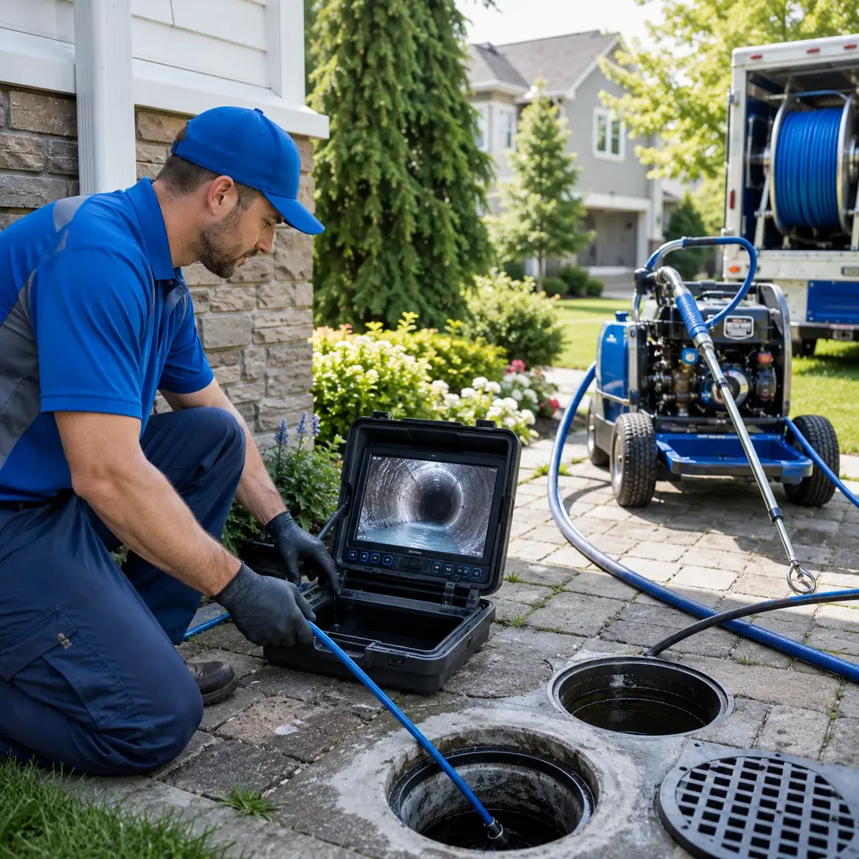Outdoor drain cleaning professionals serving South Mills, NC