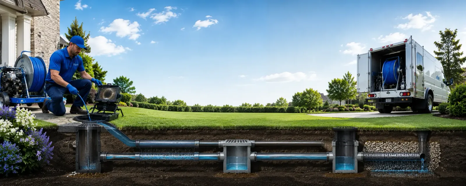 Outdoor drain cleaning information for South Mills, NC